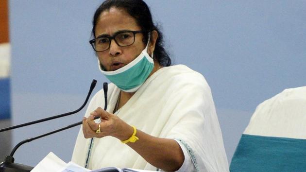 West Bengal, Aug 24 (ANI): West Bengal Chief Minister Mamata Banerjee addressing during an administrative review meeting with ministers, in Kolkata on Monday. (ANI Photo) (ANI)