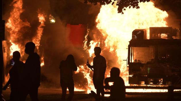 Protests erupted in Kenosha in the hours after the shooting, sparking concerns of more unrest across the country similar to what was seen after the May death of George Floyd while in the custody of Minneapolis police. (AP Photo) Protests erupted in Kenosha in the hours after the shooting, sparking concerns of more unrest across the country similar to what was seen after the May death of George Floyd while in the custody of Minneapolis police. (AP Photo)