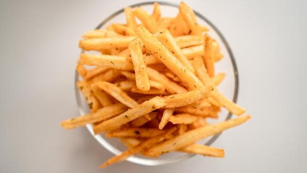 The image shows french fries. (representational image)(Unsplash)