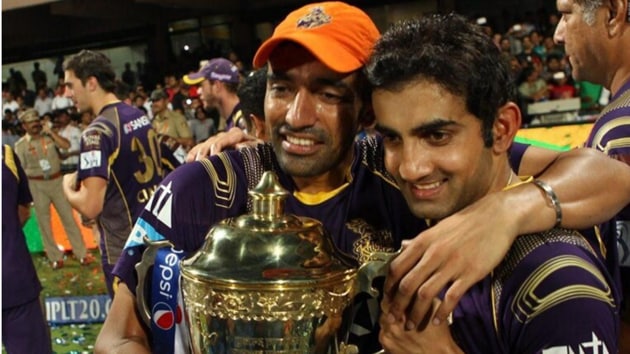 File image of Gautam Gambhir celebrating IPL win.(IPL)