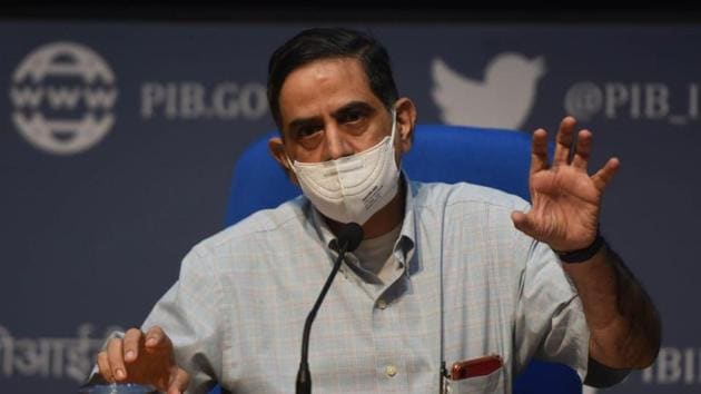 ICMR Director General Dr Balram Bhargava addressing a press conference on Tuesday.(Vipin Kumar/HT Photo) ICMR Director General Dr Balram Bhargava addressing a press conference on Tuesday.(Vipin Kumar/HT Photo)