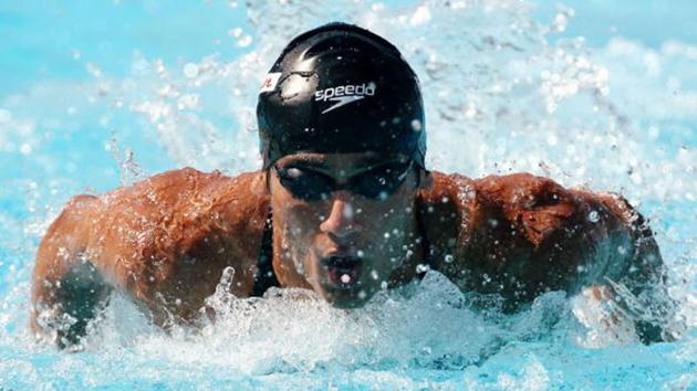 Virdhawal Khade swims.(Getty Images)