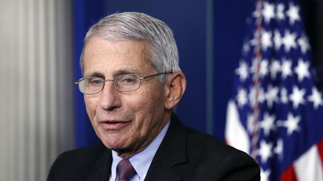 Anthony Fauci, director of the National Institute of Allergy and Infectious Diseases, declined to comment on the president, but said there are risks in rushing out a vaccine despite the urgent need. (AP)