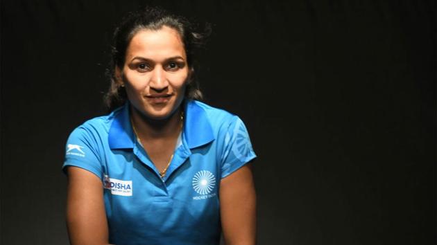 Rani Rampal became the first woman hockey player to win the Rajiv Gandhi Khel Ratna award.(Getty Images)