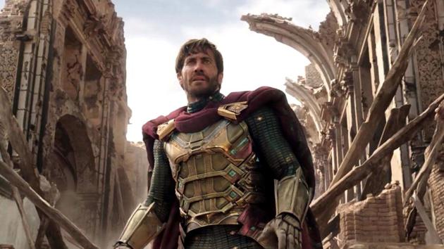 Jake Gyllenhaal as Mysterio in a still from Spider-Man: Far From Home.