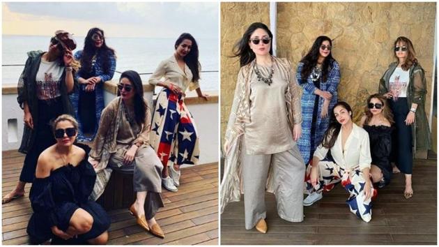 Kareena Kapoor with her friends. Kareena Kapoor with her friends.
