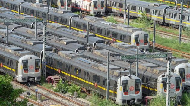 The Metro services were shut on March 22 as part of sweeping measures to enforce social distancing to check the pandemic spread.(PTI)