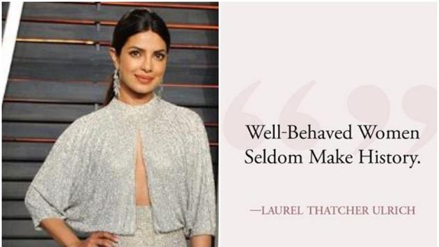 Priyanka Chopra often talks on women’s issues.