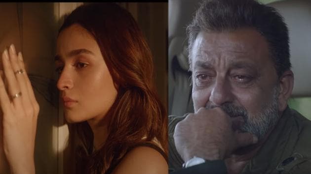 Alia Bhatt and Sanjay Dutt in a still from Sadak 2 song, Shukriya.