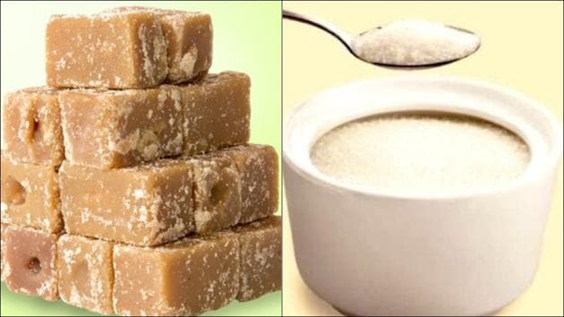 Jaggery vs sugar: Healthier sweetener for your diet(Twitter/RX365in/FitBharat)