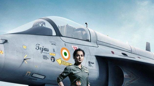 Kangana Ranaut essays the role of an Indian Air Force pilot in Tejas.