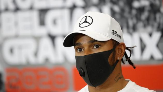 Formula One F1 - Belgian Grand Prix - Spa-Francorchamps, Spa, Belgium - August 27, 2020 Mercedes' Lewis Hamilton during the press conference(REUTERS)