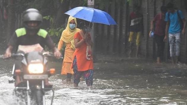 Rains in Delhi this Monsoon season has led to water logging and inconvenience to commuters. (Raj K Raj/HT PHOTO) Rains in Delhi this Monsoon season has led to water logging and inconvenience to commuters. (Raj K Raj/HT PHOTO)