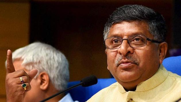 File photo of Union telecom minister Ravi Shankar Prasad (PTI Photo)