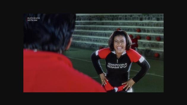 The image shows Kajol, playing Anjali Sharma, in the film Kuch Kuch Hota Hai.(Instagram/@netflix_in)