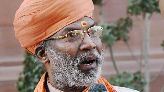 BJP leader Sakshi Maharaj told reporters that he had come to see his ailing mother in Giridih after giving prior information.(PTI)