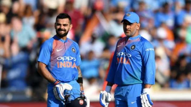 Virat Kohli with MS Dhoni.(File) Virat Kohli with MS Dhoni.(File)