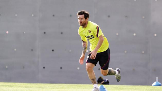File photo of Lionel Messi attending a training session (AFP) File photo of Lionel Messi attending a training session (AFP)