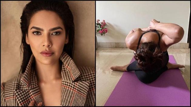 Esha Gupta’s Gomukhasana makes jaws drop(Instagram/egupta) Esha Gupta’s Gomukhasana makes jaws drop(Instagram/egupta)