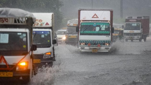 Chhattisgarh witnessed incessant rainfall since August 20 in several parts, leading to a flood-like situation in some areas of Bastar division and plains of the state.(Amal KS/HT PHOTO)