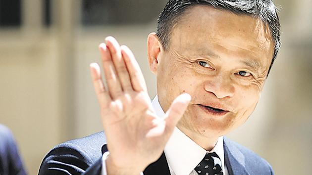Founder of Alibaba group Jack Ma at Tech for Good summit in Paris.(AP File Photo)