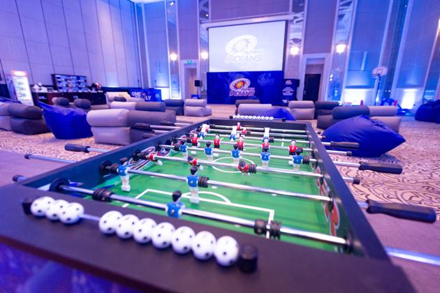 Having created a secured bio bubble with our hotel, the Team Room was opened to players and family for the first time on Sunday. (Photo: Sandeep Shetty/Focus Sports/Mumbai Indians.)