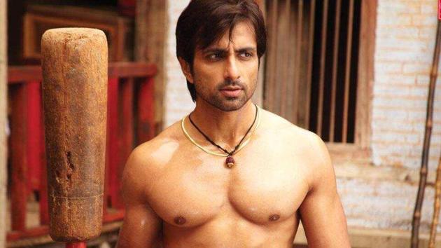 Sonu Sood in a still from Dabangg where he played the villain.