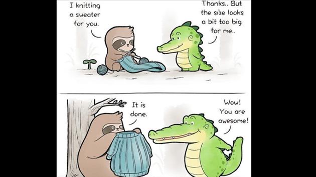 Created by artist Chow Hon Lam, Buddy Gator is spreading smiles among people. (Instagram/@buddygatorcomics) Created by artist Chow Hon Lam, Buddy Gator is spreading smiles among people. (Instagram/@buddygatorcomics)