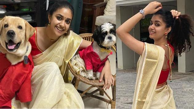 Keerthy Suresh has shared a tonne of pictures on Instagram.