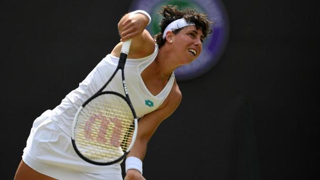 Spain’s Carla Suarez Navarro in action.(Reuters)