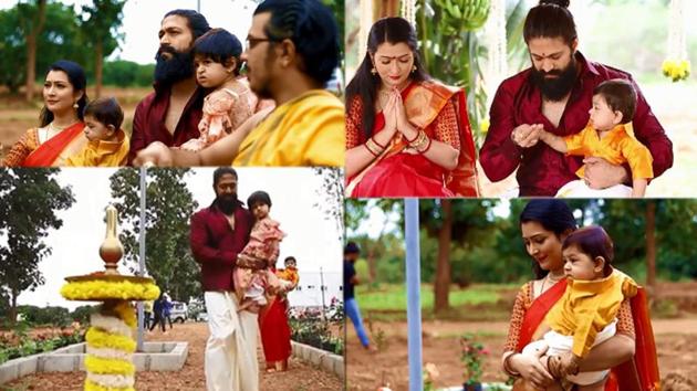 Yash has shared a video from the naming ceremony of his son.