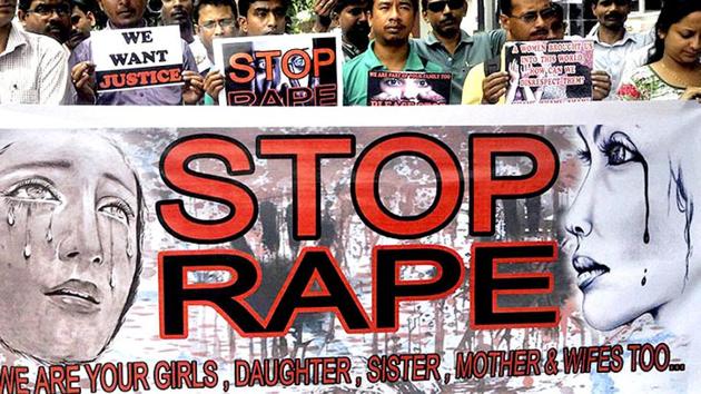 People protest against rising cases of rape.(PTI Photo/Representative Image)
