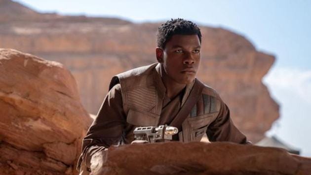John Boyega as Finn in Star Wars.