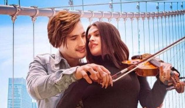 Asim Riaz and Himanshi Khurana pose for the new song’s poster.