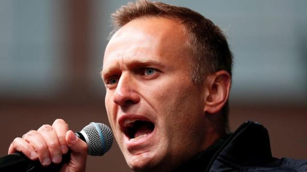 Russian opposition leader Alexei Navalny in Russia.(Reuters)