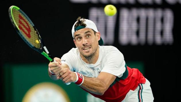 Tennis - Australian Open - Third Round - Melbourne Park, Melbourne, Australia - January 24, 2020. Argentina's Guido Pella in action during his match against Italy's Fabio Fognini. REUTERS/Kim Hong-Ji/Files(REUTERS)