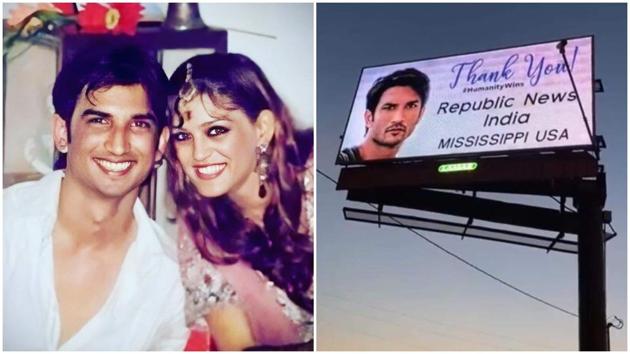 Shweta Singh Kirti had been sharing photos of billboards featuring Sushant Singh Rajput.