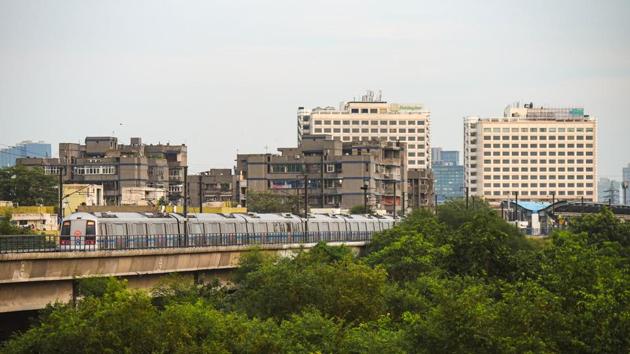 A Delhi Metro train seen during a trial run at Mayur Vihar in New Delhi on September 2. With schools and colleges yet to open and several private companies encouraging employees to work from home, footfall in the network is expected to be lower, making crowds more manageable. (Amal KS / HT Photo) A Delhi Metro train seen during a trial run at Mayur Vihar in New Delhi on September 2. With schools and colleges yet to open and several private companies encouraging employees to work from home, footfall in the network is expected to be lower, making crowds more manageable. (Amal KS / HT Photo)