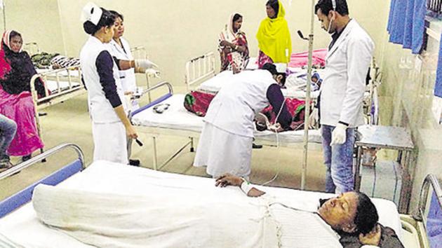 The maximum rate for a day’s treatment in private hospital has been capped at Rs 18,000 in Uttarakhand.(AFP Photo)