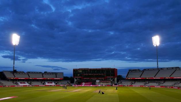 Cricket - Third T20 International - England v Pakistan - Emirates Old Trafford, Manchester, Britain - September 1, 2020 General view before England come out to bat Jon Super/Pool via REUTERS(REUTERS)