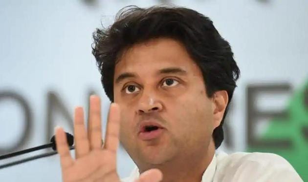 Senior Bharatiya Janata Party leader and Rajya Sabha MP Jyotiraditya Scindia (File photo) Senior Bharatiya Janata Party leader and Rajya Sabha MP Jyotiraditya Scindia (File photo)