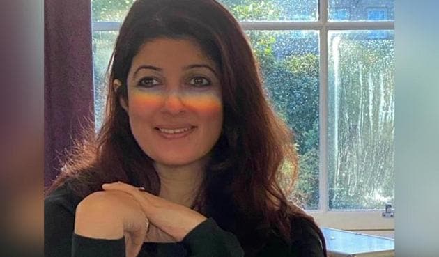 Twinkle Khanna shared a picture of a rainbow ‘rest(ing) across (her) face’. Twinkle Khanna shared a picture of a rainbow ‘rest(ing) across (her) face’.