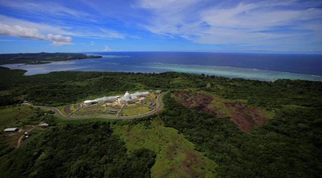 An aerial shot of the Palau island(AP) An aerial shot of the Palau island(AP)