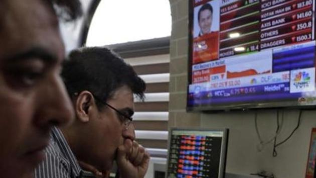 Axis Bank was the top loser in the Sensex pack, shedding over 4 per cent, followed by Tata Steel, SBI, NTPC, Bharti Airtel, ITC and ICICI Bank.(AP photo) Axis Bank was the top loser in the Sensex pack, shedding over 4 per cent, followed by Tata Steel, SBI, NTPC, Bharti Airtel, ITC and ICICI Bank.(AP photo)