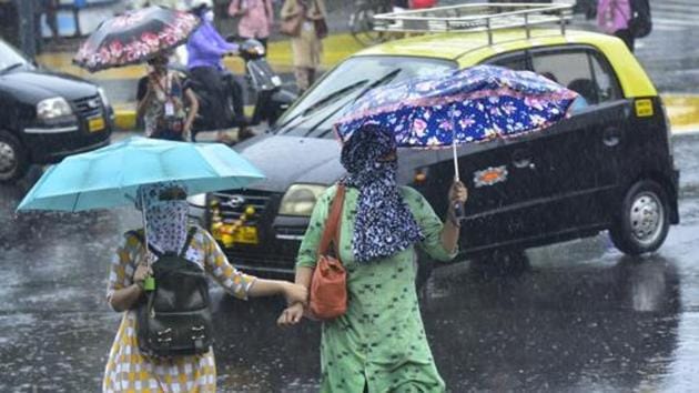 The MeT department has forecast heavy rainfall in isolated places in Alwar, Bharatpur, Dausa, Jaipur, Sikar and Jhunjhunu districts during the next 24 hours. (Anshuman Poyrekar/HT file photo. Representative image) The MeT department has forecast heavy rainfall in isolated places in Alwar, Bharatpur, Dausa, Jaipur, Sikar and Jhunjhunu districts during the next 24 hours. (Anshuman Poyrekar/HT file photo. Representative image)