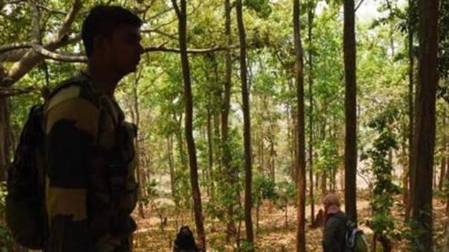The bodies were found in a jungle on the border of Bijapur and Dantewade districts. (HT Photo) The bodies were found in a jungle on the border of Bijapur and Dantewade districts. (HT Photo)