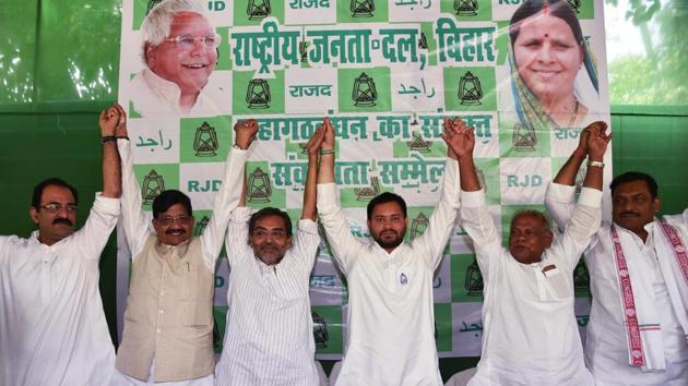 Leaders of the Congress, RJD, and Left parties said the alliance would have a common agenda apart from their party-wise manifestos. (ANI) Leaders of the Congress, RJD, and Left parties said the alliance would have a common agenda apart from their party-wise manifestos. (ANI)