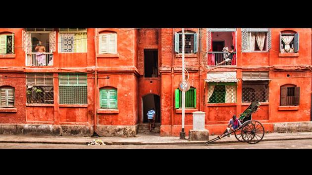 The red brick and green shuttered windows are a classic architectural feature in Kolkata. Over the last decade, Hoonjan’s company Calcutta Photo Tours, has helped locals take the same delight in their neighbourhoods as they do when they visit exotic destinations. (Manjit Singh Hoonjan)