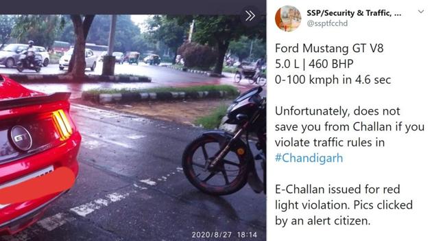 No car is too fast for Chandigarh Traffic Police. No car is too fast for Chandigarh Traffic Police.