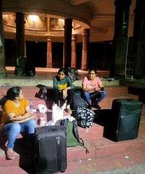 Students have been protesting even late in the night, for not getting entry in the hostels.